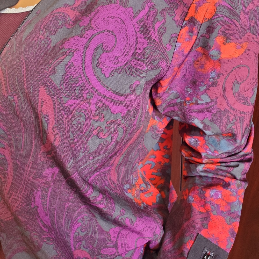 Fabletics Ithaca Romantic Print Bomber Jacket - image 5